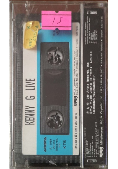Plak Değildir Kaset Tir Kenny G Live Kaset