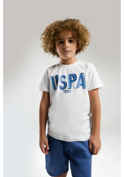 U.s. Polo Assn. Erkek Çocuk Beyaz Bermuda Takım Us2039 Beyaz