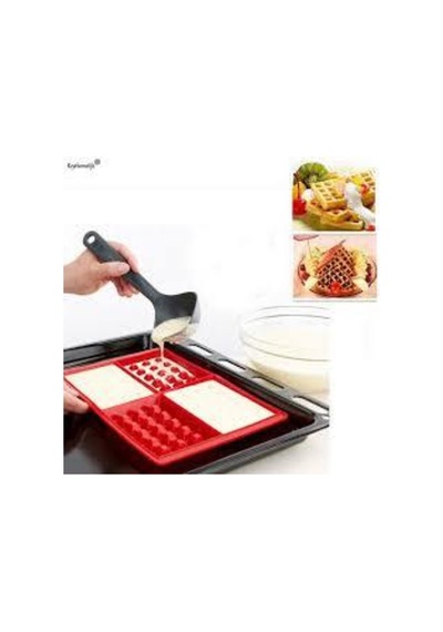 Waffle Kalıbı Kırmızı