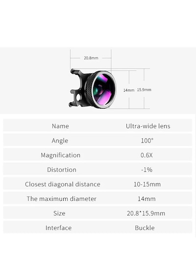 Ulanzi Dr-04 Dji Mavic Air 2 Geniş Açı Lens