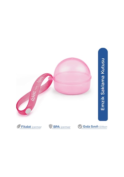 Wee Baby Emzik Saklama Kutusu Pembe