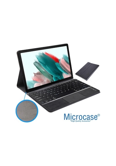 Samsung Uyumlu Tab A8 X200 10.5 Bt Touchpad Klayve + Mouse + Kılıf Bkk7