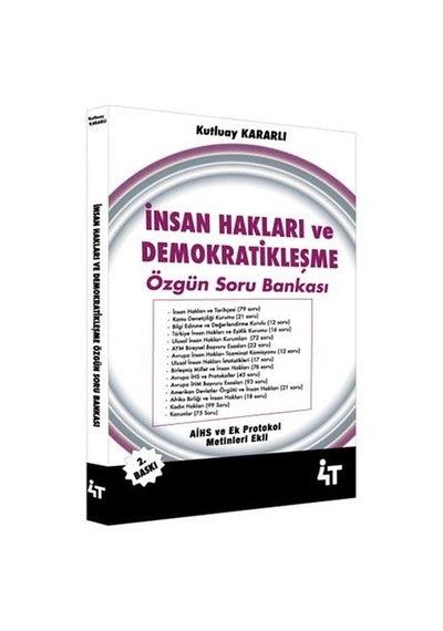 İnsan Hakları ve Demokratikleşme Özgün Soru Bankas/Kutluay