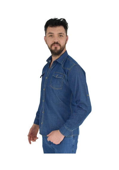Erkek Kot Çift Cepli Gömlek Silim Fit Bgl-st02756 001