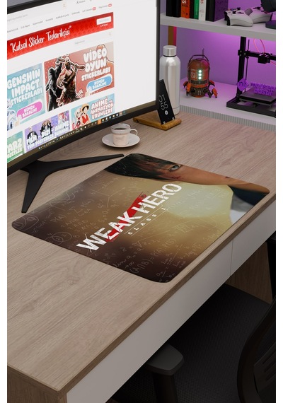Weak Hero Class - K Drama V4 48x40 Xl Gaming Kauçuk Kaymaz Taban Mouse Pad Fare Altlığı