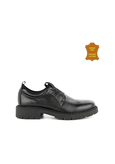 Hush Puppies Kabo 725810 Gerçek Deri, Anatomik, Erkek Ayakkabı Siyah Siyah