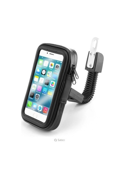 Bisiklet Motosiklet Scooter Atv Telefon Tutucu Fermuarlı Ayna