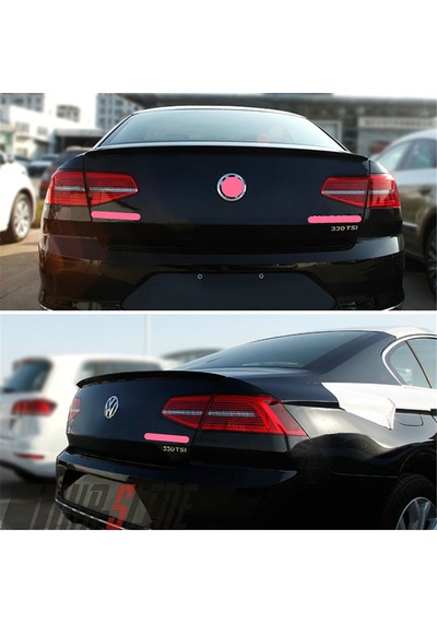 Vw Passat B7 2011-2015 Plastik Boyasız Bagaj Üstü Spoiler-Spoyler