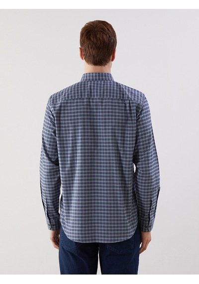 Lcwaıkıkı Classic Yeşil Regular Fit Uzun Kollu Ekose Oxford Erkek Gömlek
