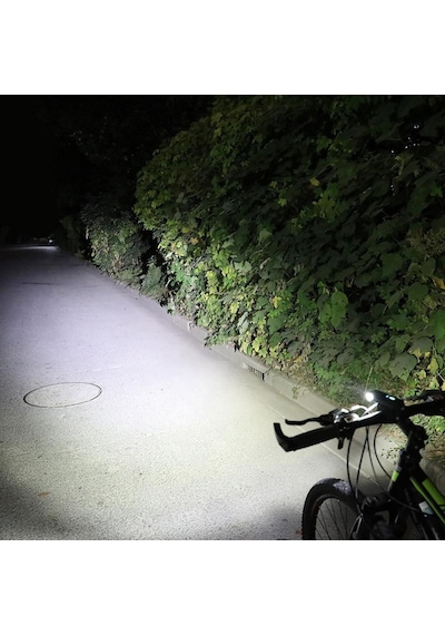 Schulzz Eos Led 1500 Mah Su Geçirmez Far Bisiklet Feneri Siyah