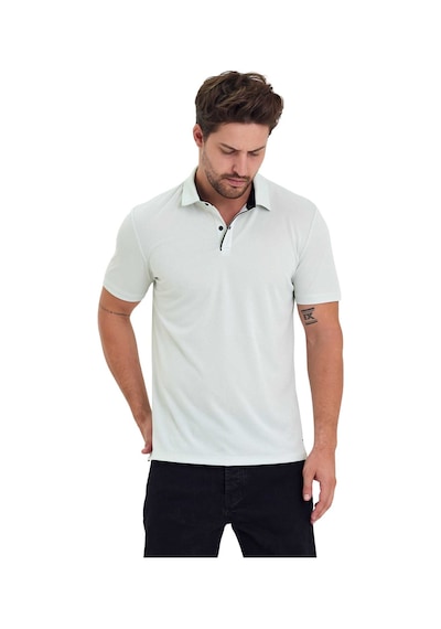 Erkek Kısa Kol Polyester Polo Yaka Fonksiyonel Tişört Stone Taş