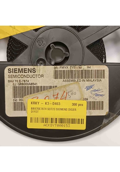 Bav70e7874 Sot23 Siemens Diyot 250 Adet