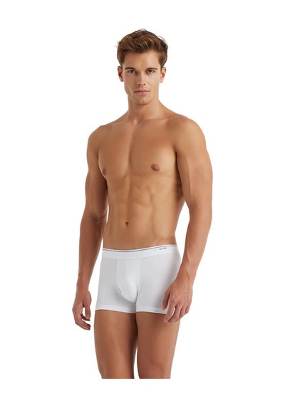 Blackspade Erkek Beyaz Boxer Pamuklu 3'lü Paket 9670 001
