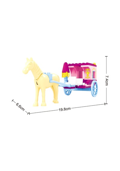 Ausini Fairland Girl 65 Parça Sarı Atlı Fayton