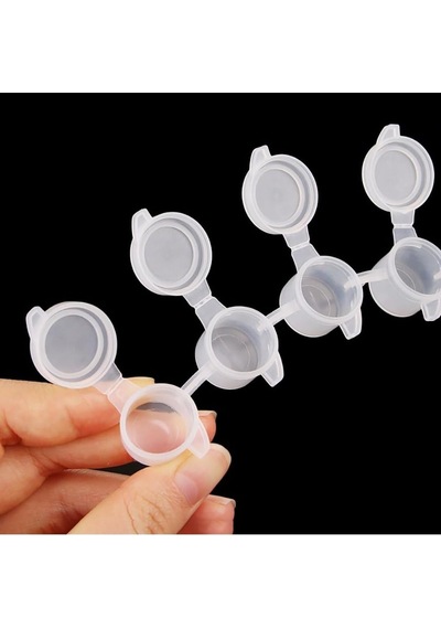 Tr 20 Gözlü Boya Kutusu 4 Ml Kapaklı Plastik Boya Saklama Kutusu Boncuk Kutusu Lens Kutusu Mini Organizer Genel