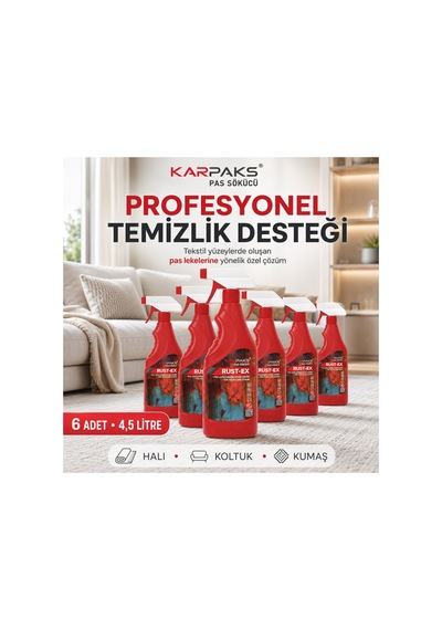 Karpaks Rust-ex Pas Lekesi Çıkarıcı Sprey 750 Ml X 6 Ekonomik Stok Paketi
