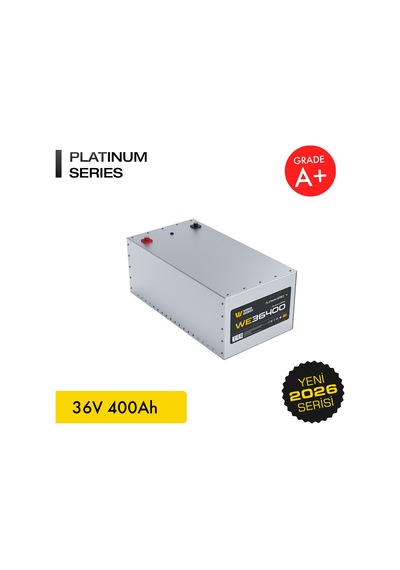 Werer Energy 36V 400Ah LiFePO4 Platinum Series Bluetooth'lu Lityum Demir Fosfat Akü