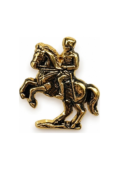 Atatürk At Üzerinde Figürlü Metal Yaka Rozeti Ceket Ve Takım Elbise Aksesuarı Gri 02803271