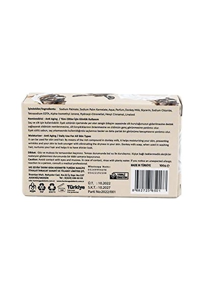 Yağlı Ve Eşek Sütlü Sabun Doğal Ve Bitkisel Içerikli 100 Gr Acı Badem