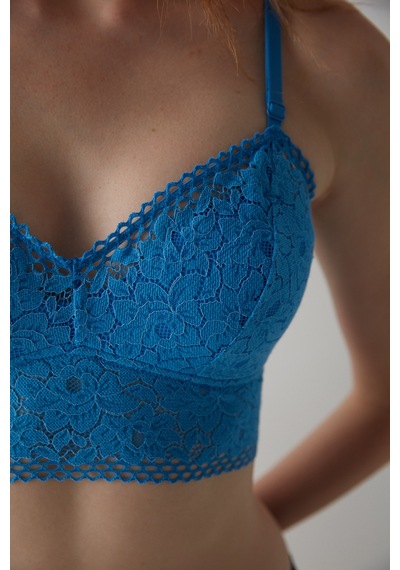 Penti Tina Dantelli Mavi Bralet Mavı Mavi