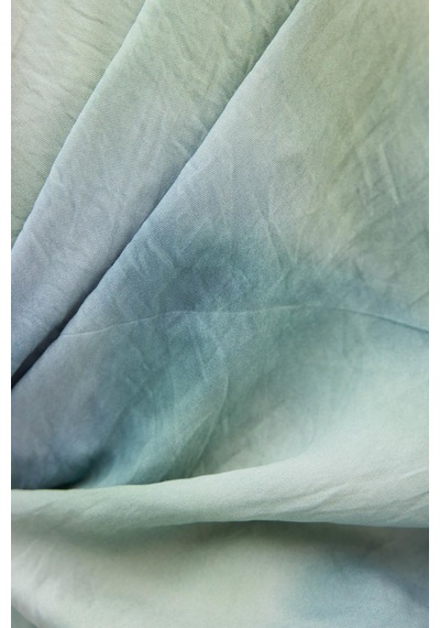 Silk Home Velora Eşarp Sis Desen Açık Patina Yeşili 90x90 Çok Renkli
