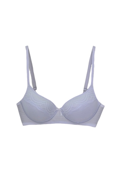 Kadın Silikonlu Toparlayıcı Telli Sütyen C Cup Bgl-st04498 Beyaz