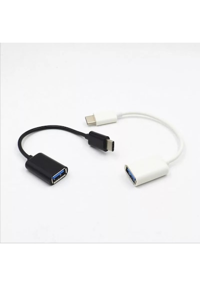 Otg Type C To Usb Çevirici & Dönüştürücü Adaptör Kablolu Otg
