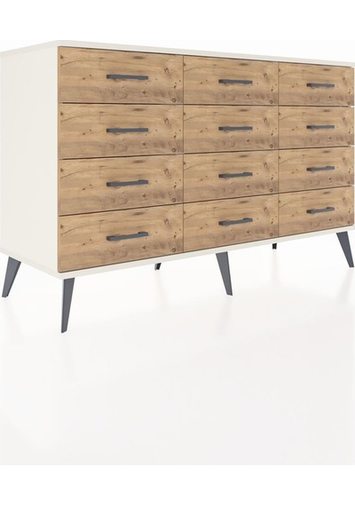 Hyperion Konsol 12 Çekmeceli 132x44x83 Aytaşı-antrasit/çam Antrasit/çam Hyperion Konsol 12 Çekmeceli 132x44x83 Aytaşı-antrasit/çam Antrasit/çam