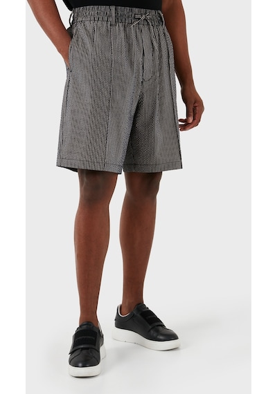 Emporio Armani Erkek Short 3D1Pe2 1Npız F014 Siyah-Beyaz Siyah - Beyaz