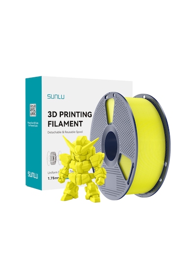 Sunlu Sarı Pla+ 2.0 Filament - 1.75mm - 1 Kg