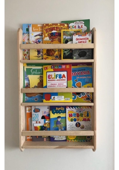 Doğal Ahşap Rengi Ahşap Montessori Ahşap Duvar Rafı Dekoratif Raf 90 Cm Doğal Ahşap Doğal Ahşap Rengi Ahşap Montessori Ahşap Duvar Rafı Dekoratif Raf 90 Cm Doğal Ahşap