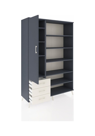 Hyperion Dolap 9 Raflı 3 Çekmeceli 3 Kapaklı 132x44x195 Antrasit-antrasit/aytaşı Antrasıt/aytası Hyperion Dolap 9 Raflı 3 Çekmeceli 3 Kapaklı 132x44x195 Antrasit-antrasit/aytaşı Antrasıt/aytası