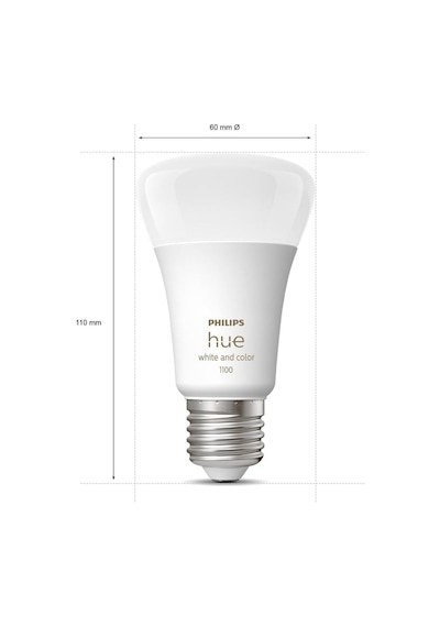 Philips Hue Wca 9w E27 Renkli Akıllı Ampul 3'lü Başlangıç Seti, H Çok Renkli