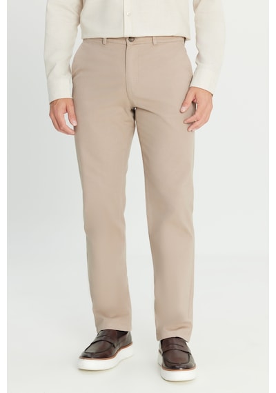 AC&Co / Altınyıldız Classics Erkek Tas %100 Pamuk Comfort Fit Rahat Kesim Yan Cepli Pantolon Tas