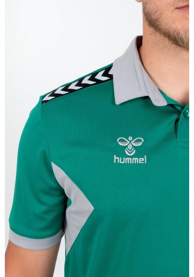 Hummel Otantik Polo Yaka Kamp Tişört Yeşil