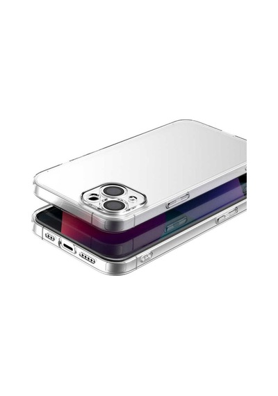 Apple İphone 14 Uyumlu Kılıf Zebana Şeffaf Soft Silikon Kılıf Şeffaf