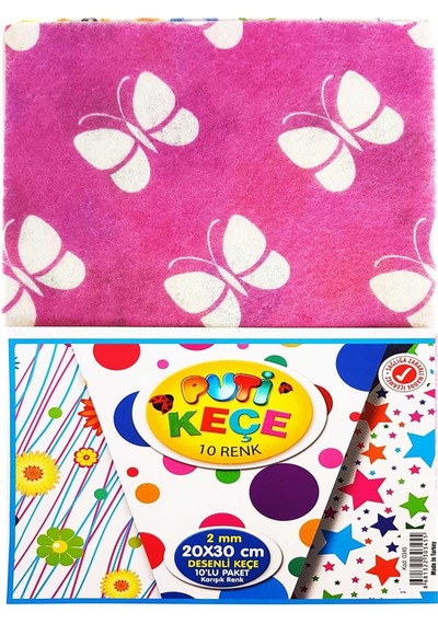 Desenli Keçe 10lu Paket