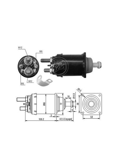 Zm-av Mars Otomatıgı 24v Mercedes Actros Model Tıpı 1843 4 Delık Uzun Cıvatalı AOD-ZM 0835