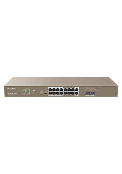- G1118p-16- 250w Unmanaged,16ge Rj45 Ports Poe,2gb Sfp Ports 16 Port Poe, 1u Rack M. Metal C-119370
