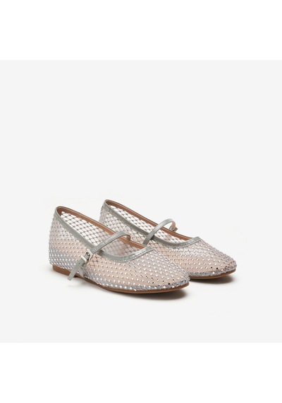 Argento Sandalet Kadın 1f6070ds Donna Serena T. 6070ds Rete Gümüş