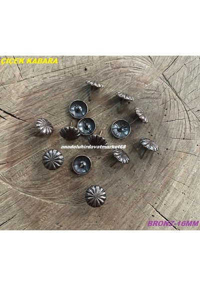 Dmr 16mm Çiçek Raptiye Kabara Raptiye Koltuk Sandalye Çivisi Antik Bronz 100adet Diğer