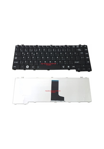 Toshiba Uyumlu Satellite Pro L630-12F, L630-12G Klavye Tuş Takımı Siyah