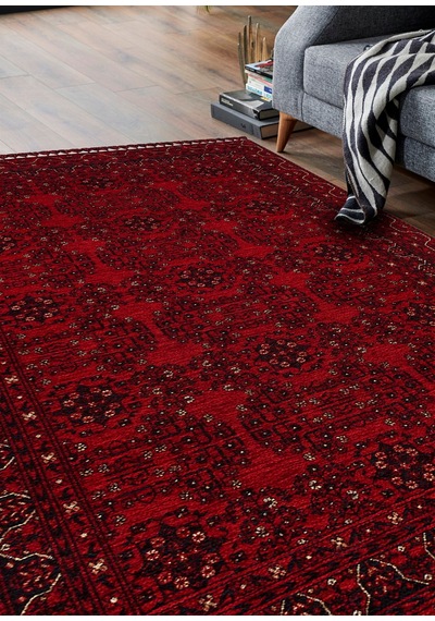 Buharı Bhr 02 Red Afgan / Yağcıbedir Desenli Hav Toz Vermez Yıkanabilir Kaymaz İnce Dokuma Halı Kırmızı - Lacivert Buharı Bhr 02 Red Afgan / Yağcıbedir Desenli Hav Toz Vermez Yıkanabilir Kaymaz İnce Dokuma Halı Kırmızı - Lacivert