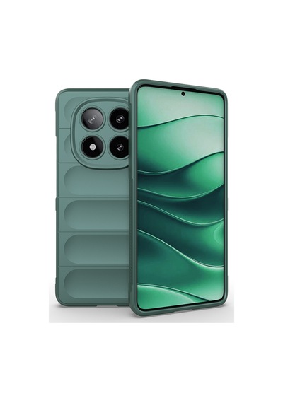 Xiaomi Redmi Note 14 Pro 4g Kılıf Kamera Korumalı Esnek Silikon Parmak Şeritli Pazarplus Siyah