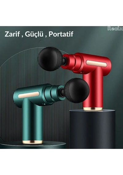 Gebibd Şarjlı Titreşimli Mini Masaj Aleti - Realx Kademeli Başlıklı 6 4 Bc Altın