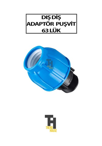 Dış Diş Puşvit Adaptör 63 Lük