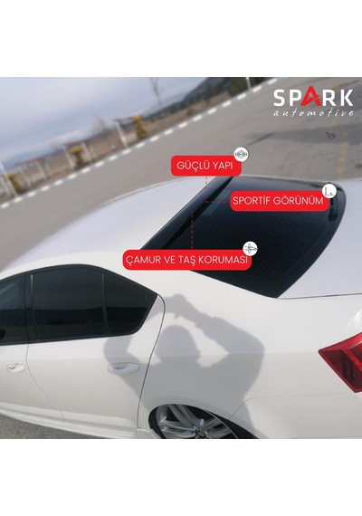 Skoda Octavia 2013 Yılı Ve Sonrası Uyumlu Arka Cam Üstü Spoyler