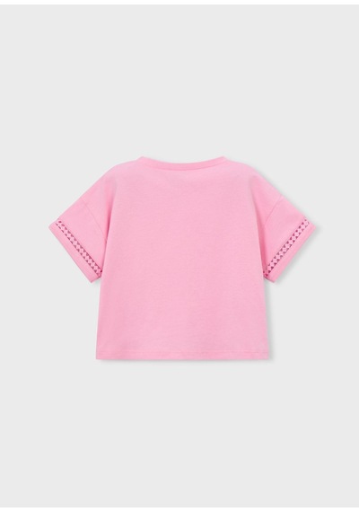 Mayoral Kız Çocuk Önden Bağlamalı Tshirt Pembe