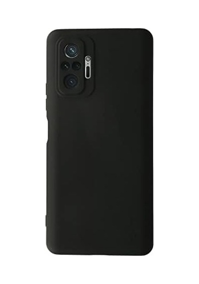 Xiaomi Redmi Note 10 Pro İle Uyumlu Kapak İçi Kadife Kamera Korumalı Lansman Silikon Kılıf - Siyah
