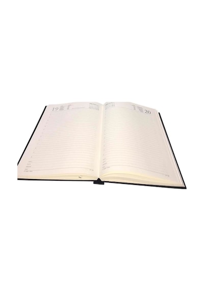 2K 2027 Yeni Yıl Deri Kapak Ajanda Defter Tarihli Çizgili 17x24 CM Kahverengi